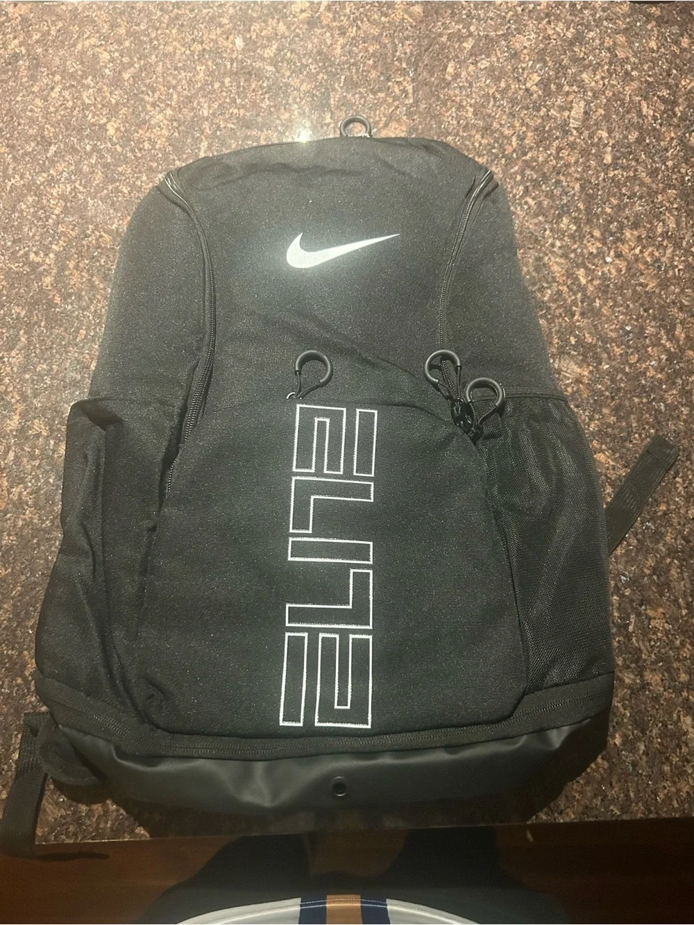 Nike Black Backpack with White Logo
